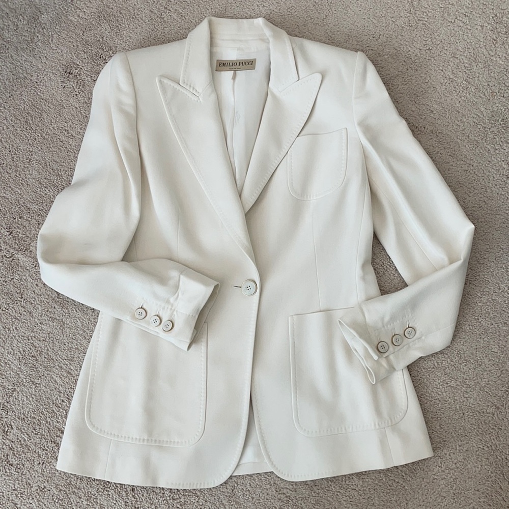 Emilio Pucci Winter White Blazer